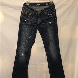 Stylish Dark Wash Boot Cut Jeans